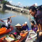 Tukad Badung di Kawasan Taman Pancing Dijadikan Pasar Terapung